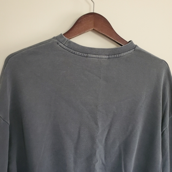 Gilded Intent Sweatshirt Women's L Gray Tiger Cropped - Picture 7 of 10